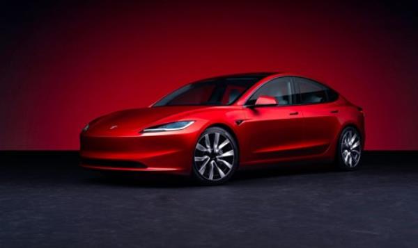 New 2024 Tesla Model 3: front on