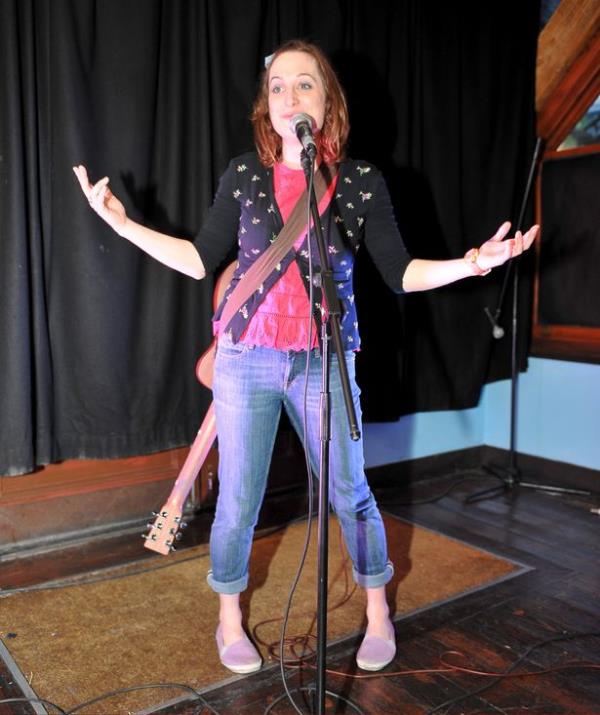Isy Suttie performs on stage at the Lock 17